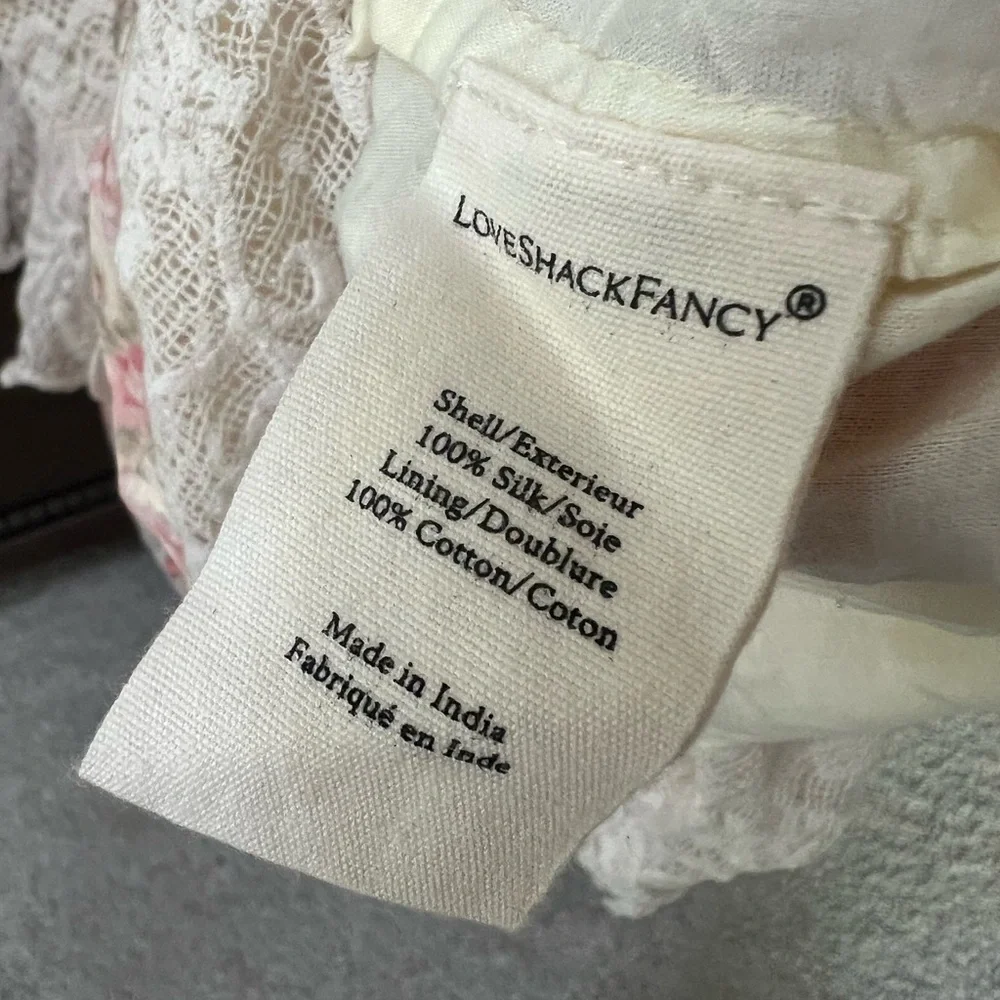 Love Shack Fancy Pirelle dress in frosted petal pink. Size 8. - Picture 7 of 11